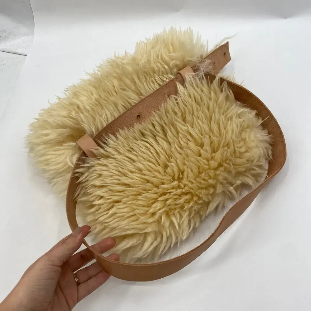 Ida + Moon classic Shearling outlaw Belt bag